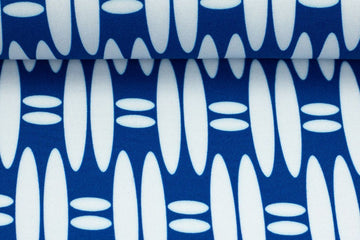 Viskose Webware "Cesta", lillesol & pelle, Swafing, blau, weiß, 0,5 m